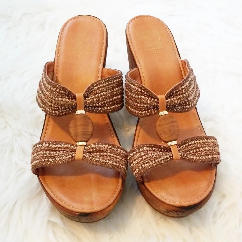 New Directions Lavin Wedge Sandals - Picture 1 of 8